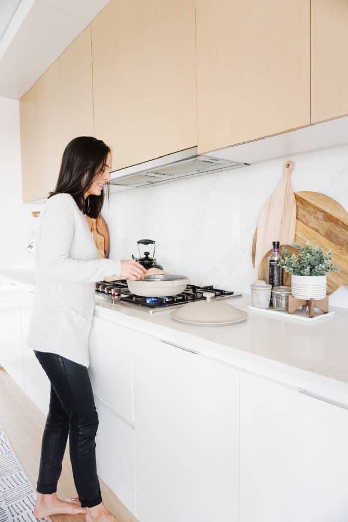 The always pan review with the always pan on the stove top