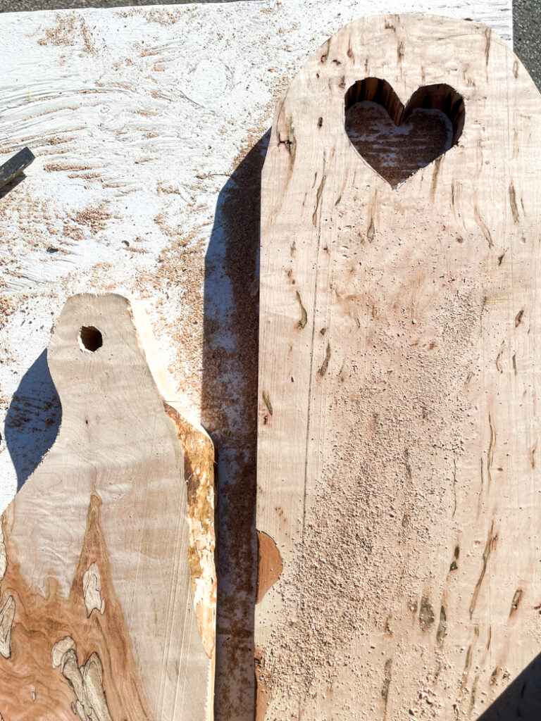 DIY holiday gifts in the making - charcuterie boards in the making