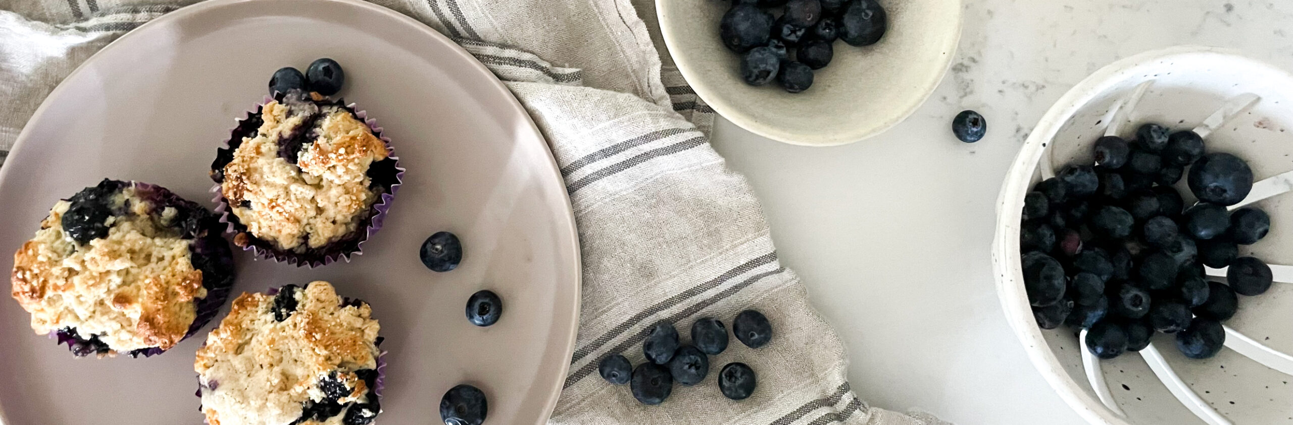 gluten-free blueberry lemon muffins