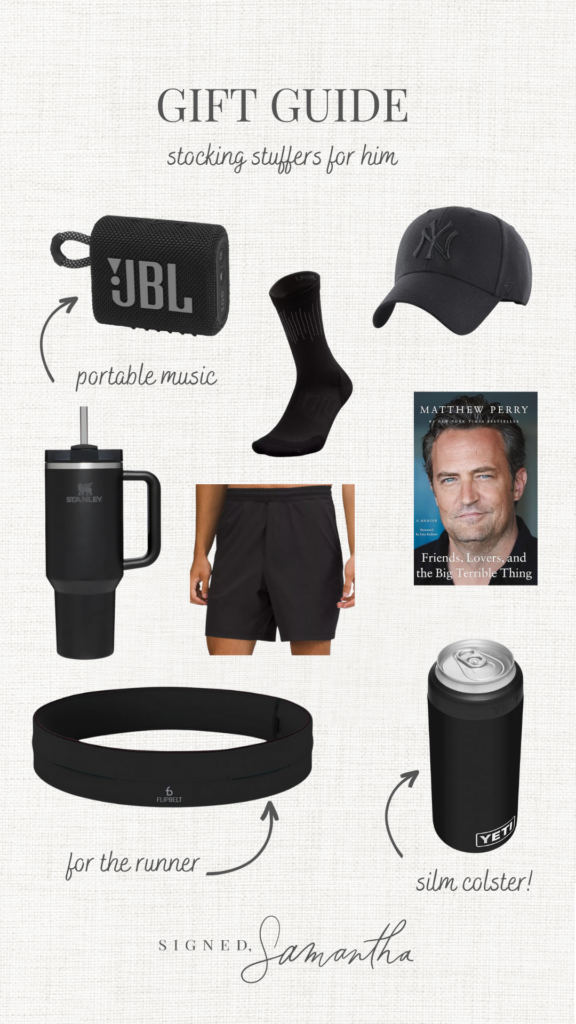 Round up gift guide for him - stockings