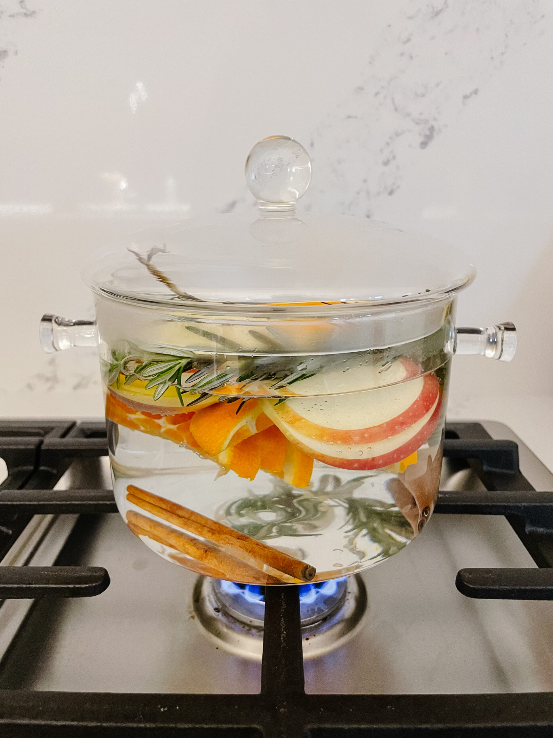 Simmer pot on the stove