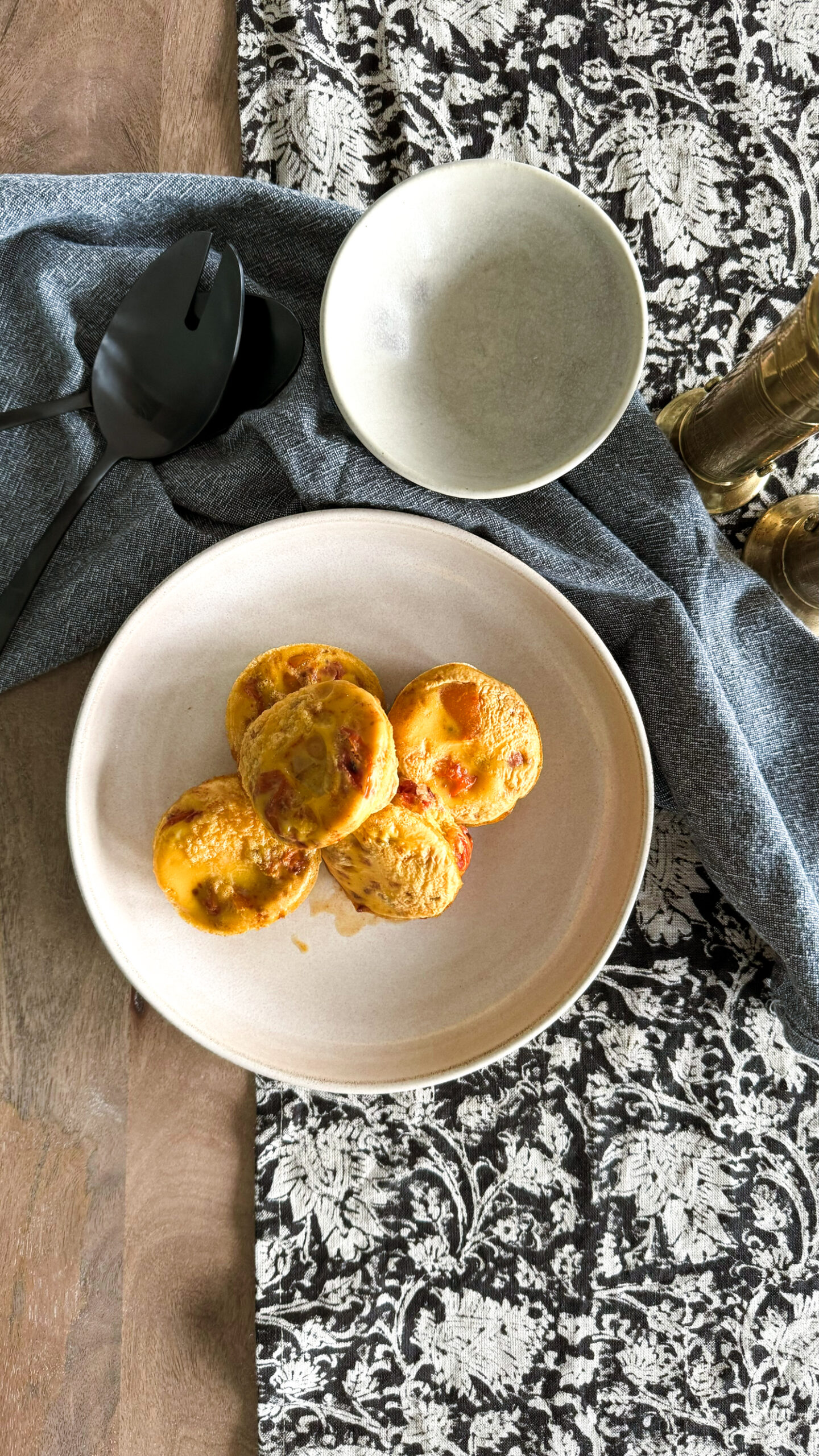 Easy On the Go Egg Bites pictured on the plate